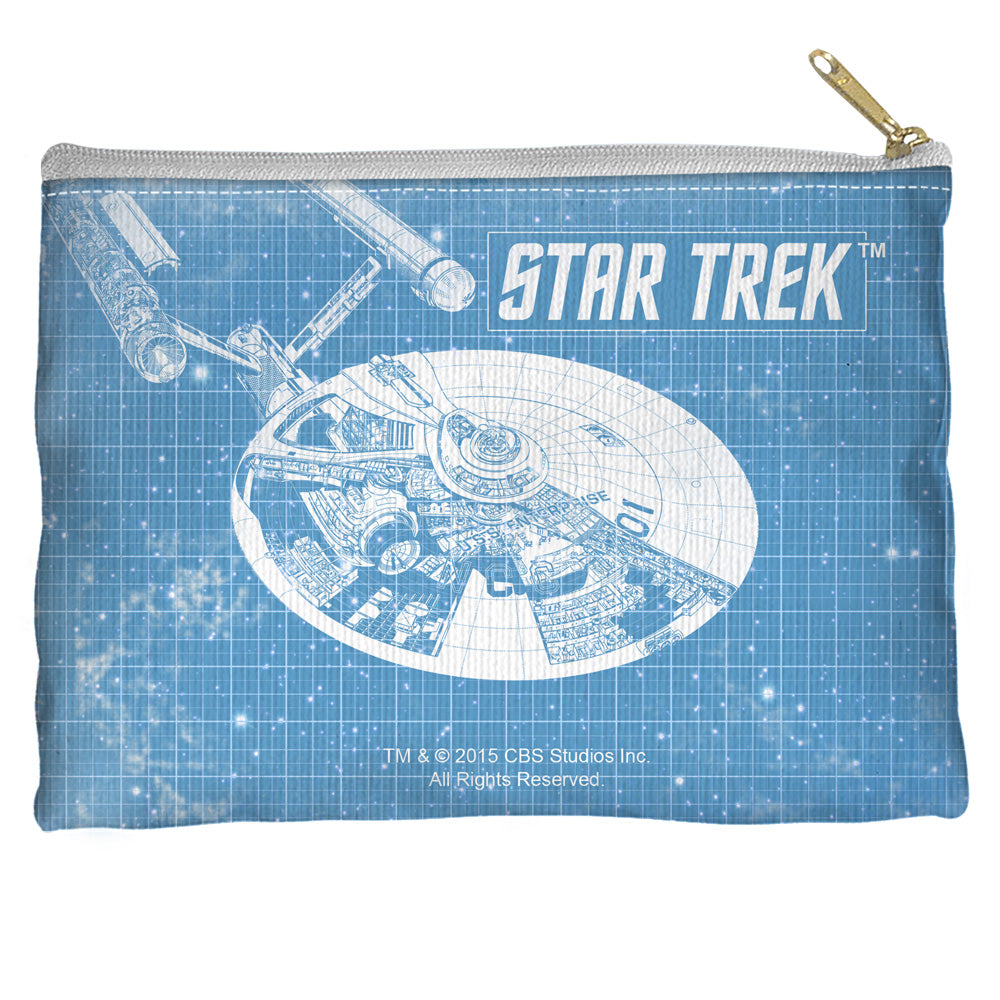 STAR TREK/ENTERPRISE BLUEPRINT - STRAIGHT BOTTOM ACCESSORY POUCH