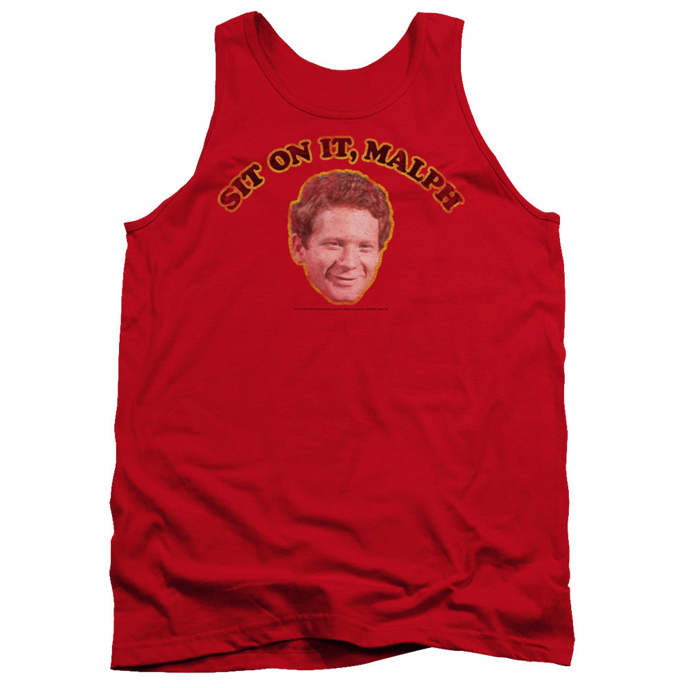 HAPPY DAYS/SIT ON IT MALPH - ADULT TANK - RED