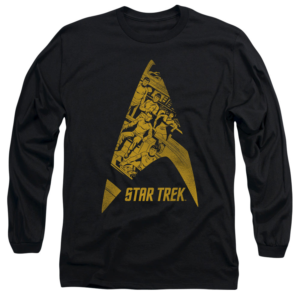 STAR TREK/DELTA CREW -  L/S ADULT 18/1  - BLACK