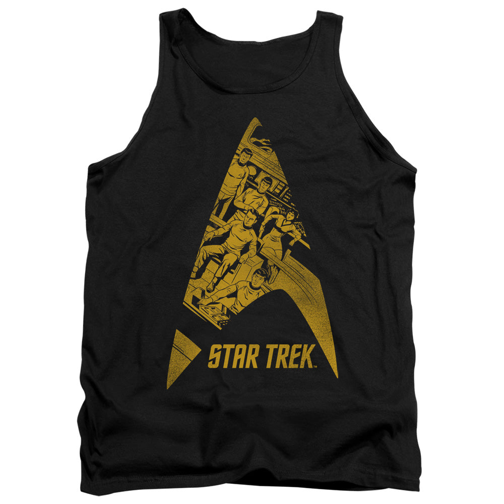 STAR TREK/DELTA CREW - ADULT TANK - BLACK