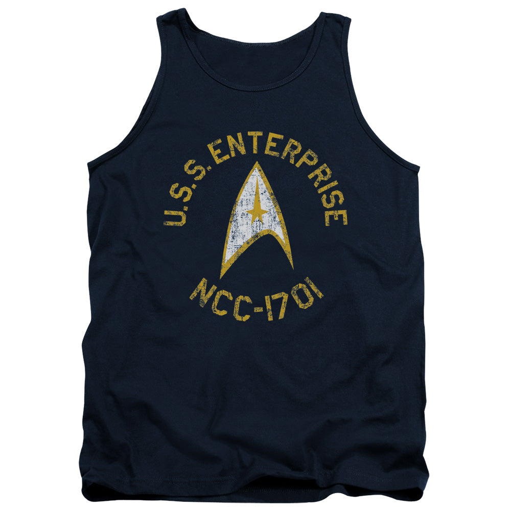 STAR TREK/COLLEGIATE - ADULT TANK - NAVY