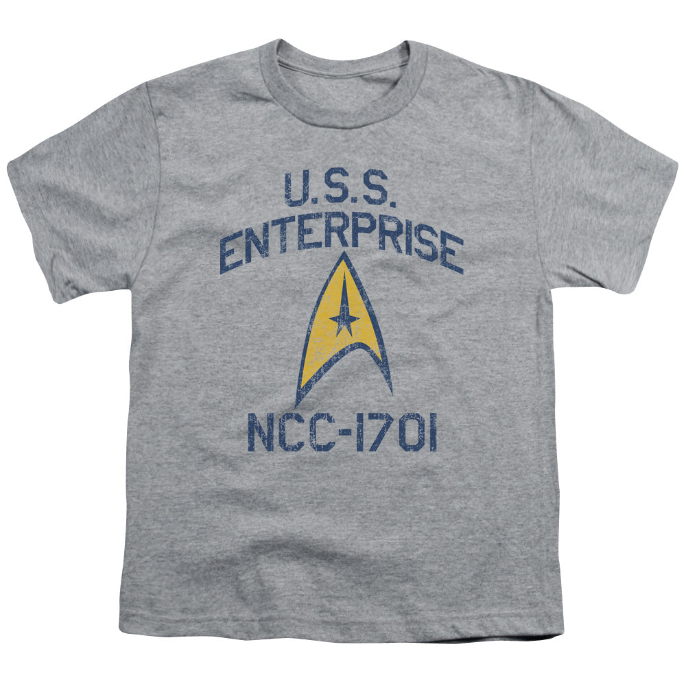 STAR TREK/COLLEGIATE ARCH - S/S YOUTH 18/1 - ATHLETIC HEATHER