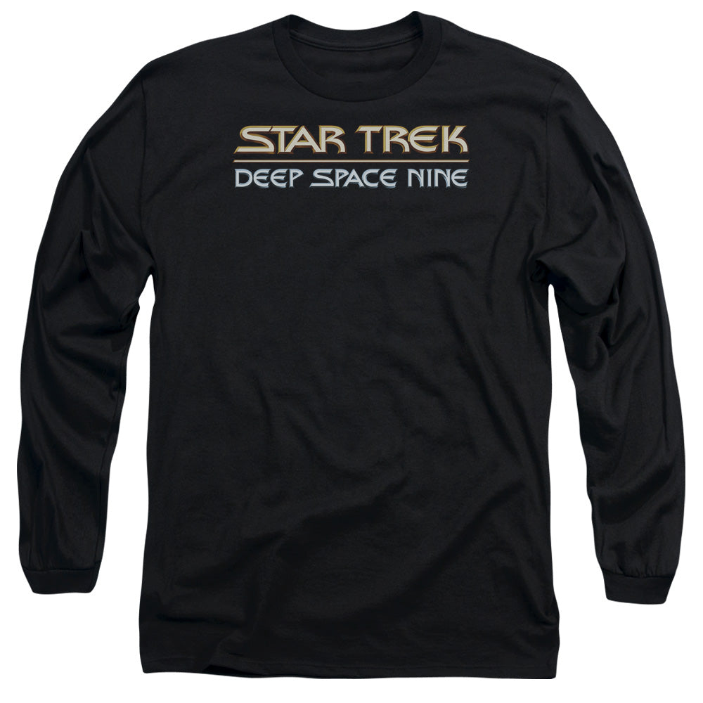 STAR TREK/DEEP SPACE NINE LOGO - L/S ADULT 18/1 - BLACK