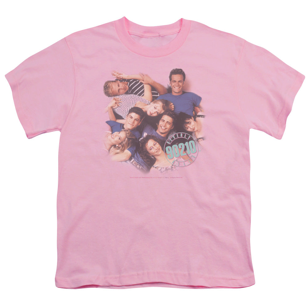 90210/GANG IN LOGO - S/S YOUTH 18/1 - PINK