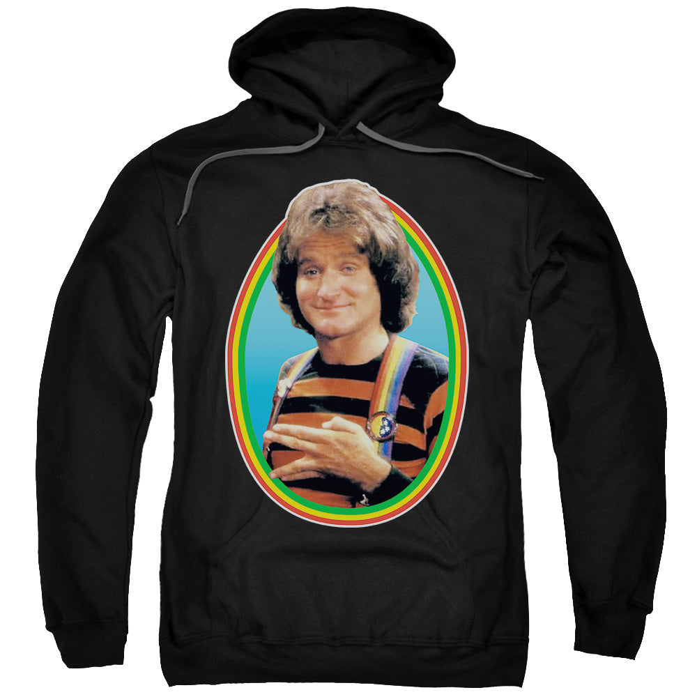 MORK & MINDY/MORK - ADULT PULLOVER HOODIE - BLACK