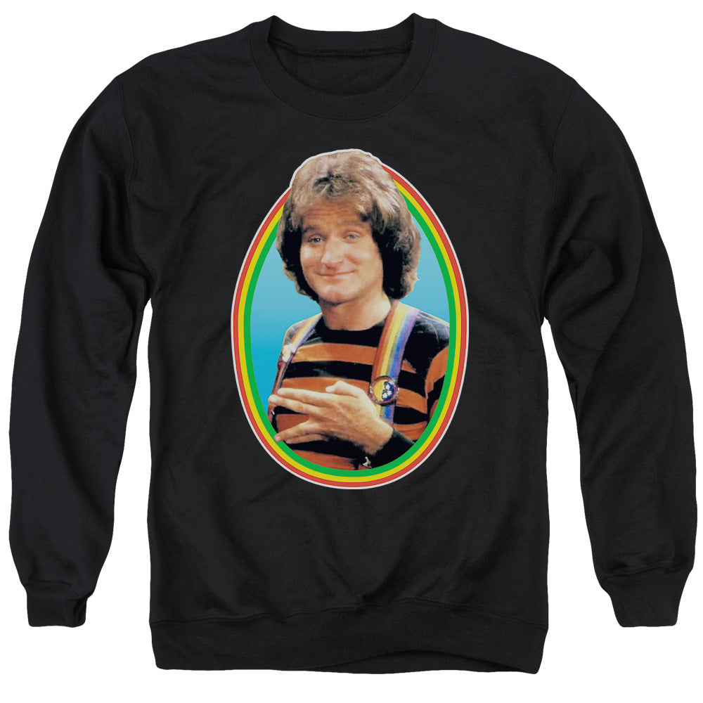 MORK & MINDY/MORK - ADULT CREWNECK SWEATSHIRT - BLACK