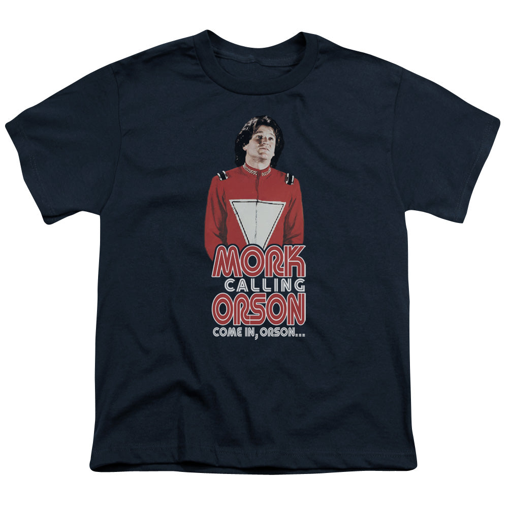 MORK & MINDY/COME IN ORSON - S/S YOUTH 18/1 - NAVY