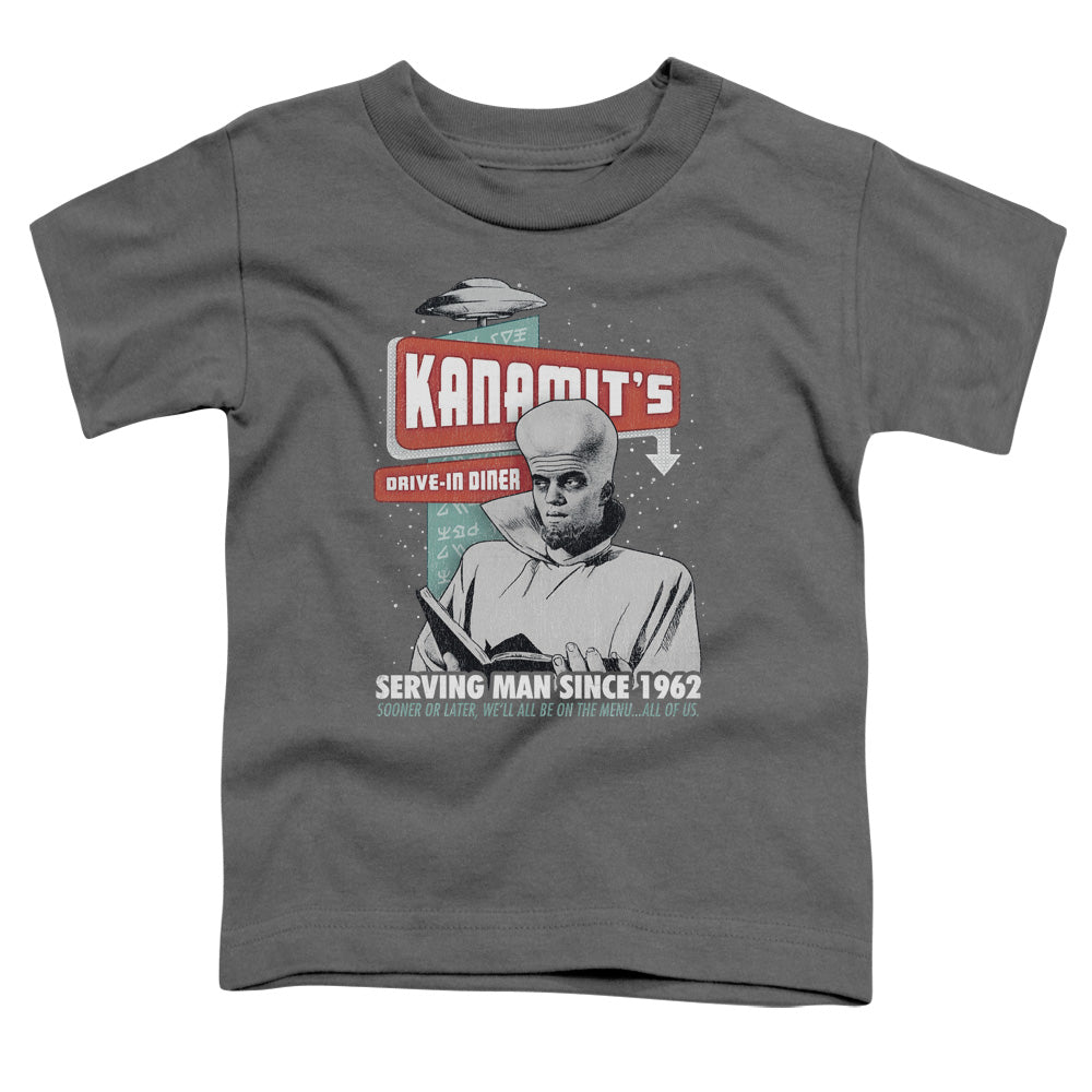TWILIGHT ZONE/KANAMITS DINER - S/S TODDLER TEE - CHARCOAL
