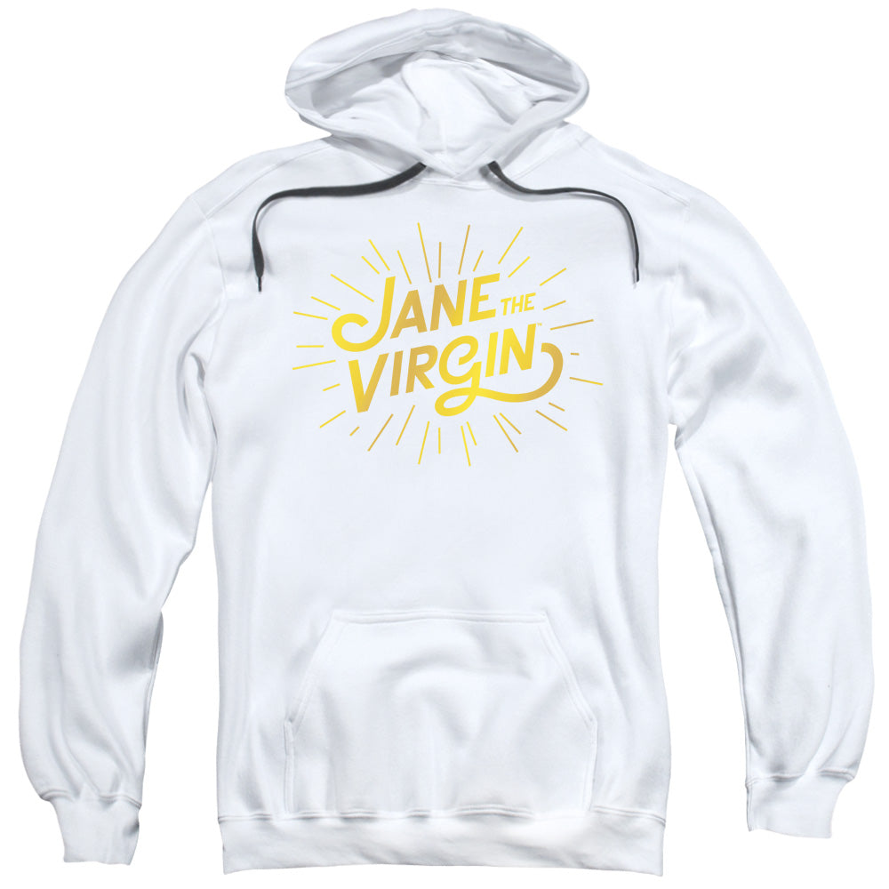JANE THE VIRGIN/GOLDEN LOGO - ADULT PULLOVER HOODIE - WHITE