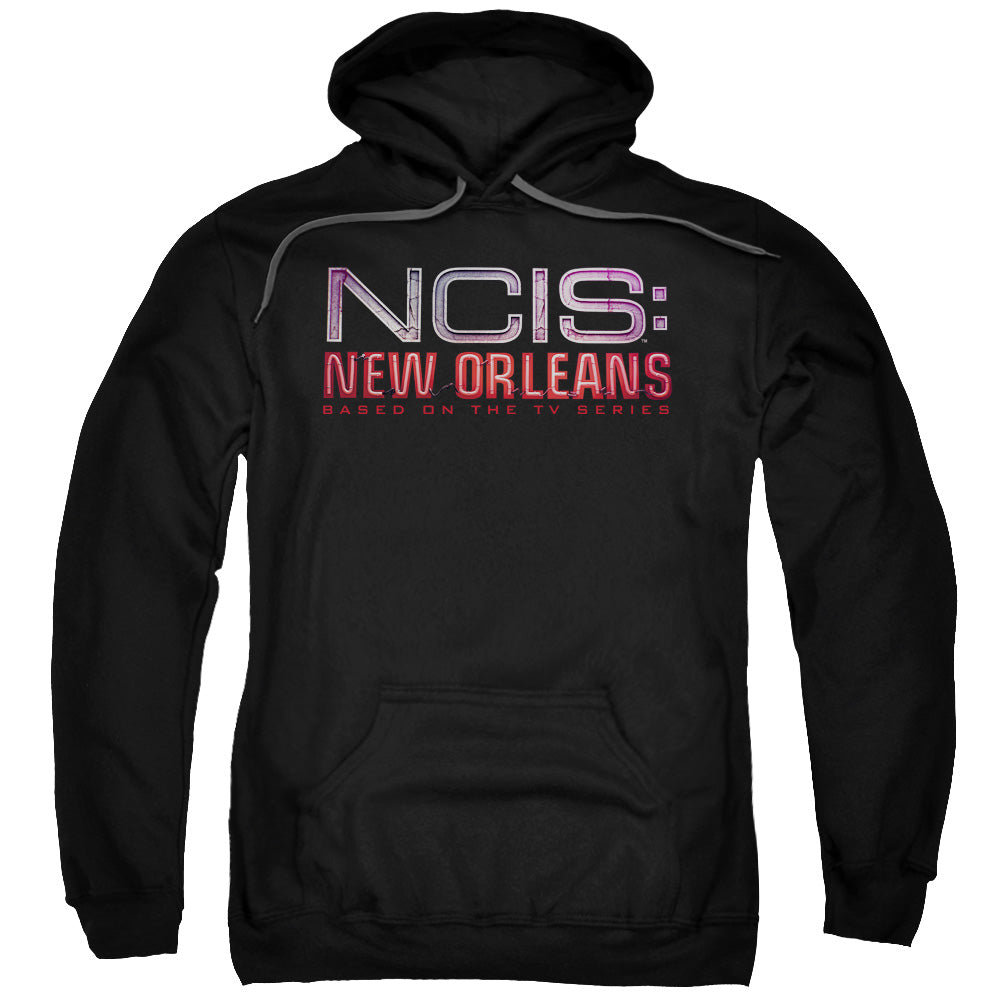 NCIS:NEW ORLEANS/NEON SIGN - ADULT PULLOVER HOODIE - BLACK