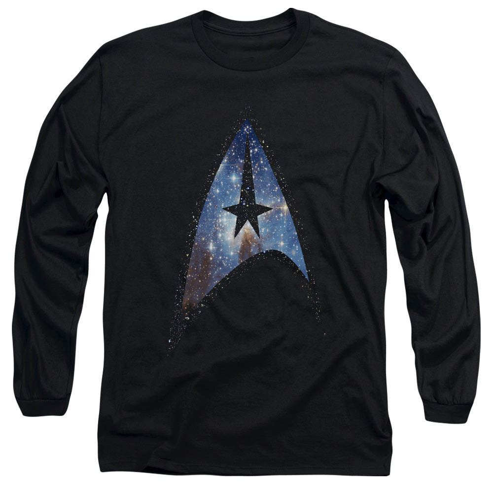 STAR TREK/GALACTIC SHIELD -  L/S ADULT 18/1  - BLACK