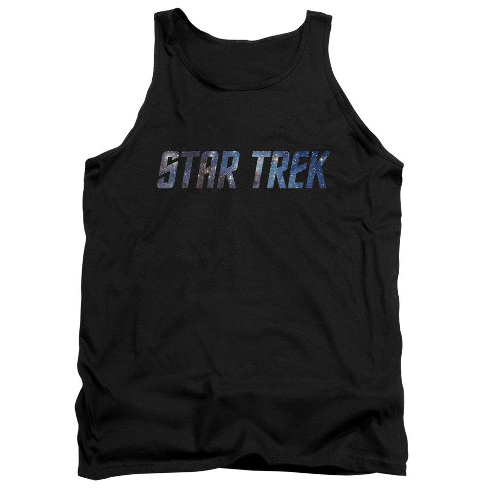 STAR TREK/SPACE LOGO - ADULT TANK - BLACK