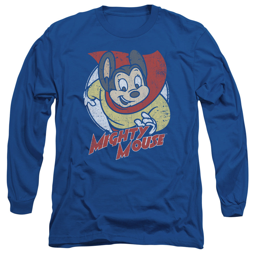 MIGHTY MOUSE/MIGHTY CIRCLE -  L/S ADULT 18/1  - ROYAL BLUE