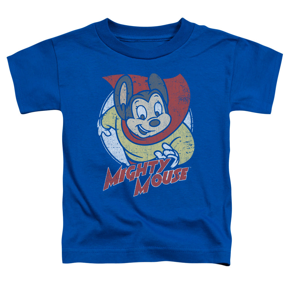 MIGHTY MOUSE/MIGHTY CIRCLE - S/S TODDLER TEE - ROYAL BLUE