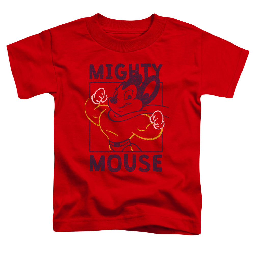 MIGHTY MOUSE/BREAK THE BOX - S/S TODDLER TEE - RED
