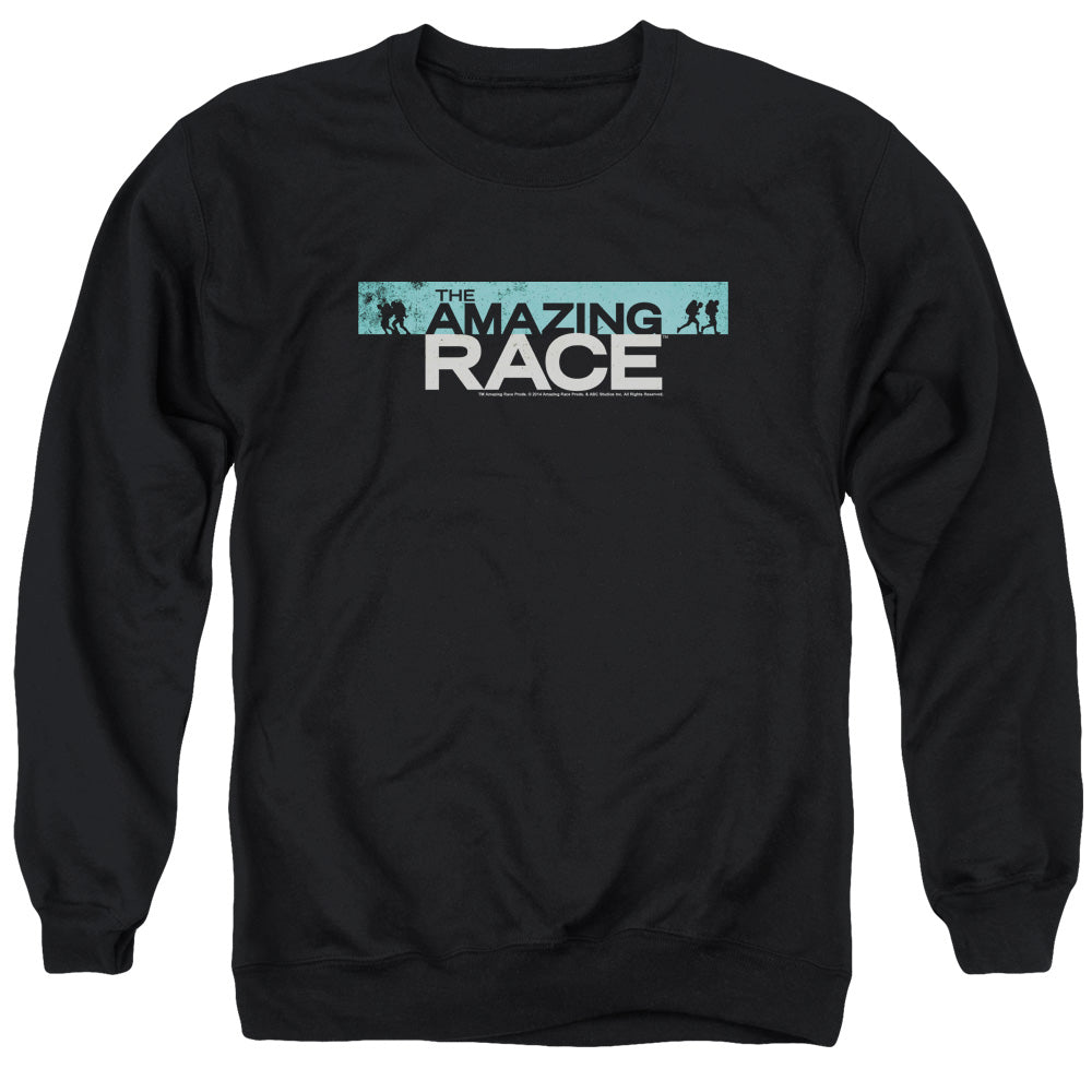AMAZING RACE/BAR LOGO - ADULT CREWNECK SWEATSHIRT - BLACK