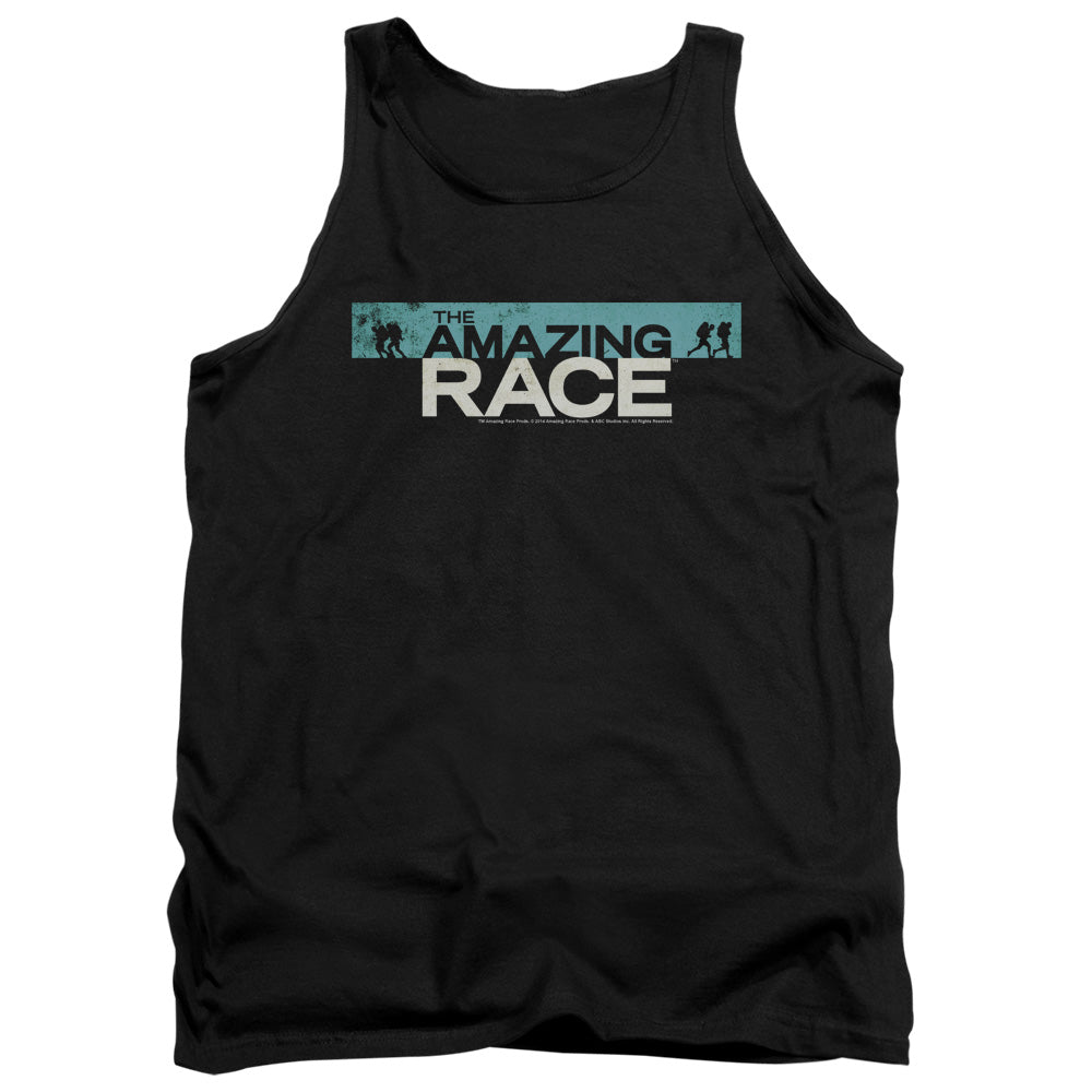 AMAZING RACE/BAR LOGO - ADULT TANK - BLACK