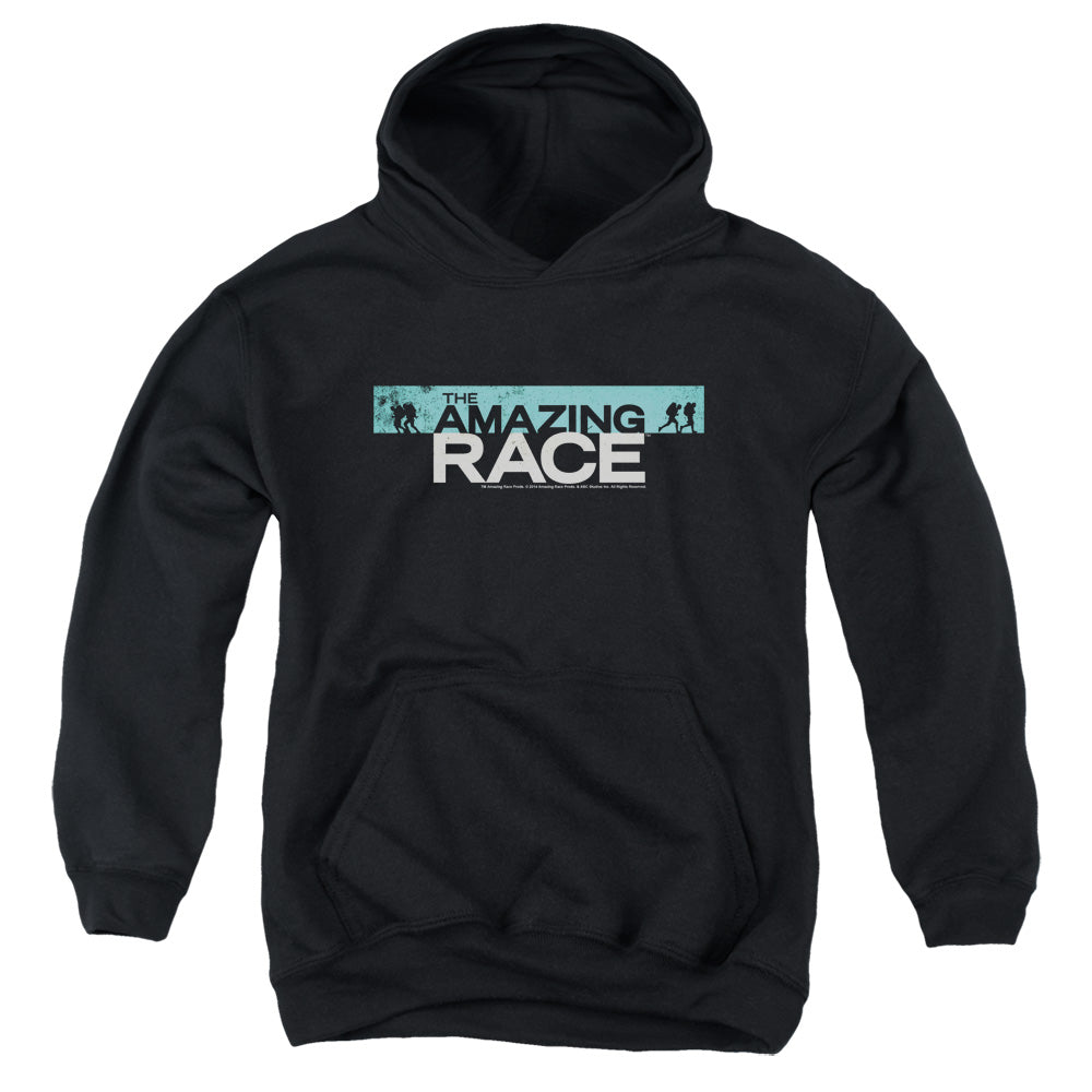 AMAZING RACE/BAR LOGO - YOUTH PULLOVER HOODIE - BLACK