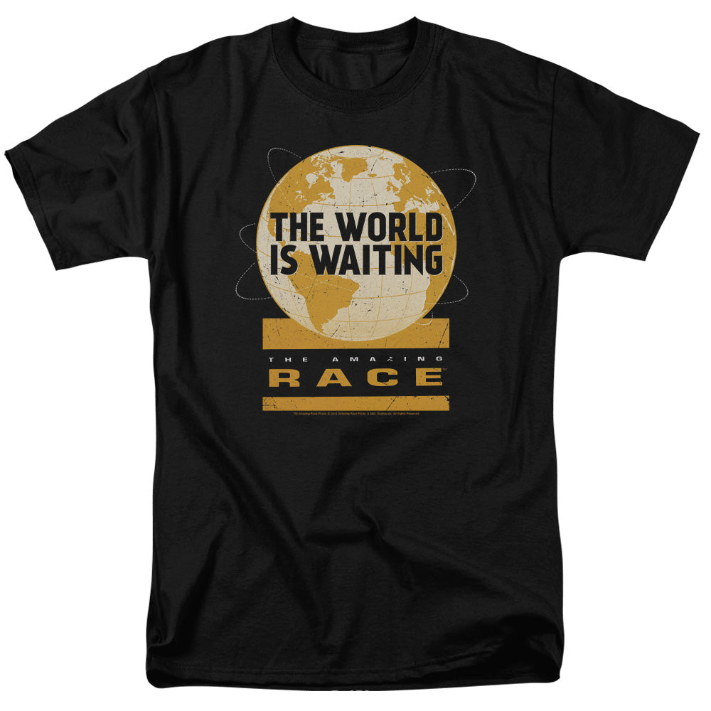 AMAZING RACE/WAITING WORLD - S/S ADULT 18/1  -  BLACK