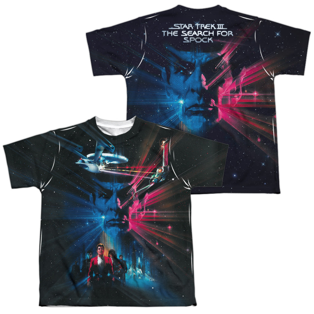 STAR TREK/ST3 POSTER (FRONT/BACK PRINT) - S/S YOUTH POLY CREW - MULTI