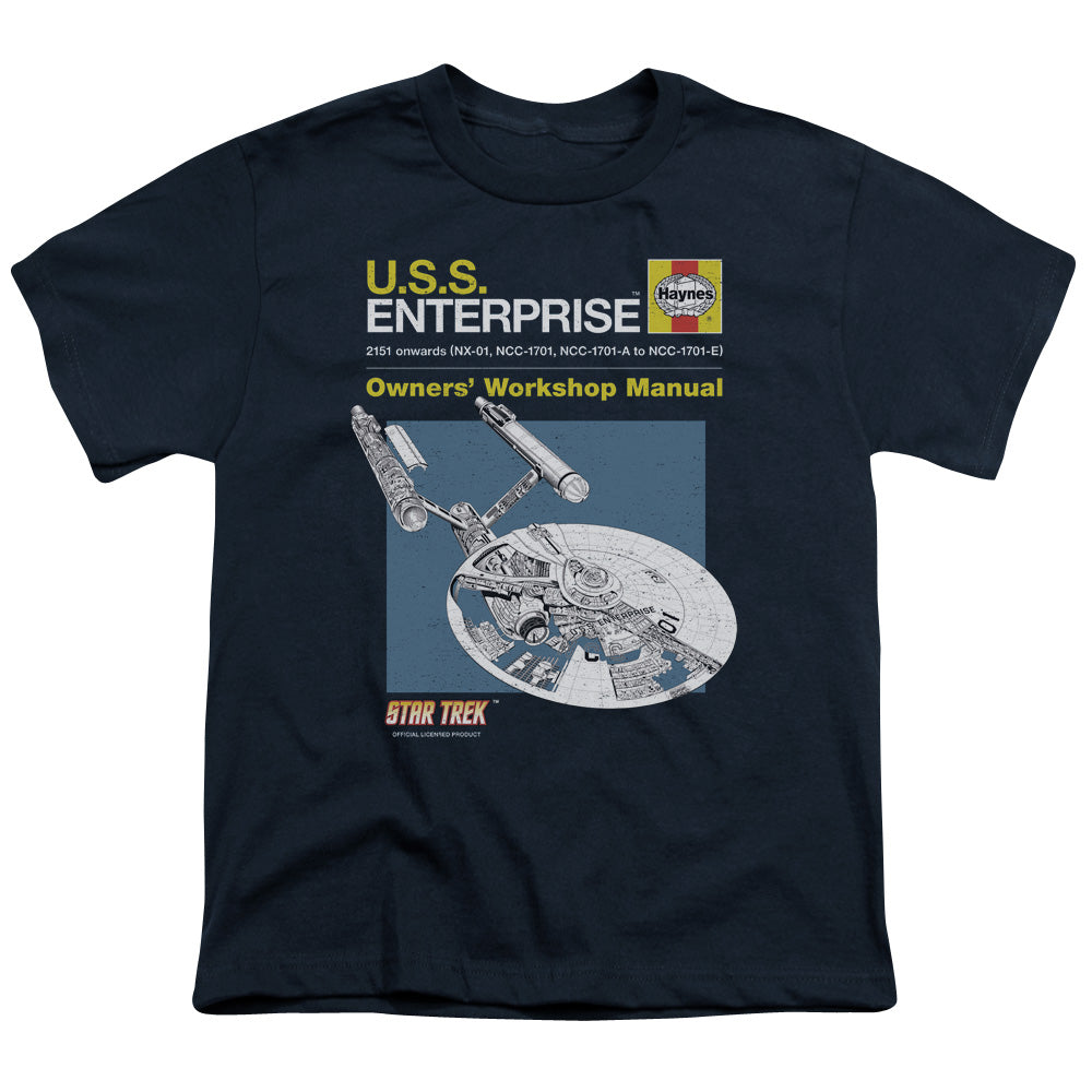 STAR TREK/ENTERPRISE MANUAL - S/S YOUTH 18/1 - NAVY