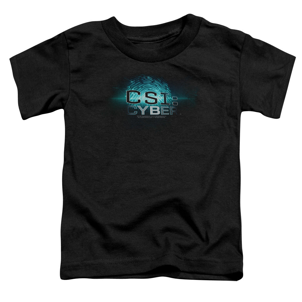 CSI: CYBER/THUMB PRINT - S/S TODDLER TEE - BLACK