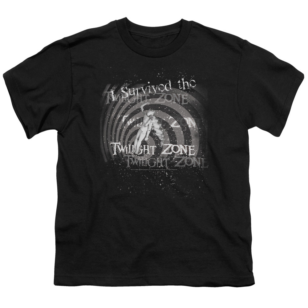 TWILIGHT ZONE/I SURVIVED THE - S/S YOUTH 18/1 - BLACK