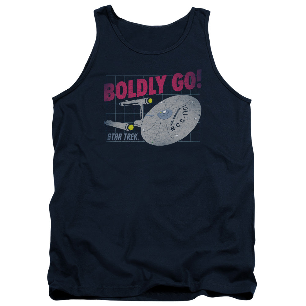 STAR TREK/BOLDLY GO - ADULT TANK - NAVY