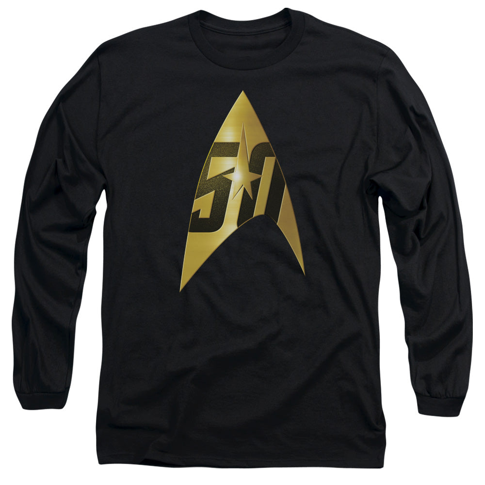 STAR TREK/50TH ANNIVERSARY DELTA -  L/S ADULT 18/1  - BLACK
