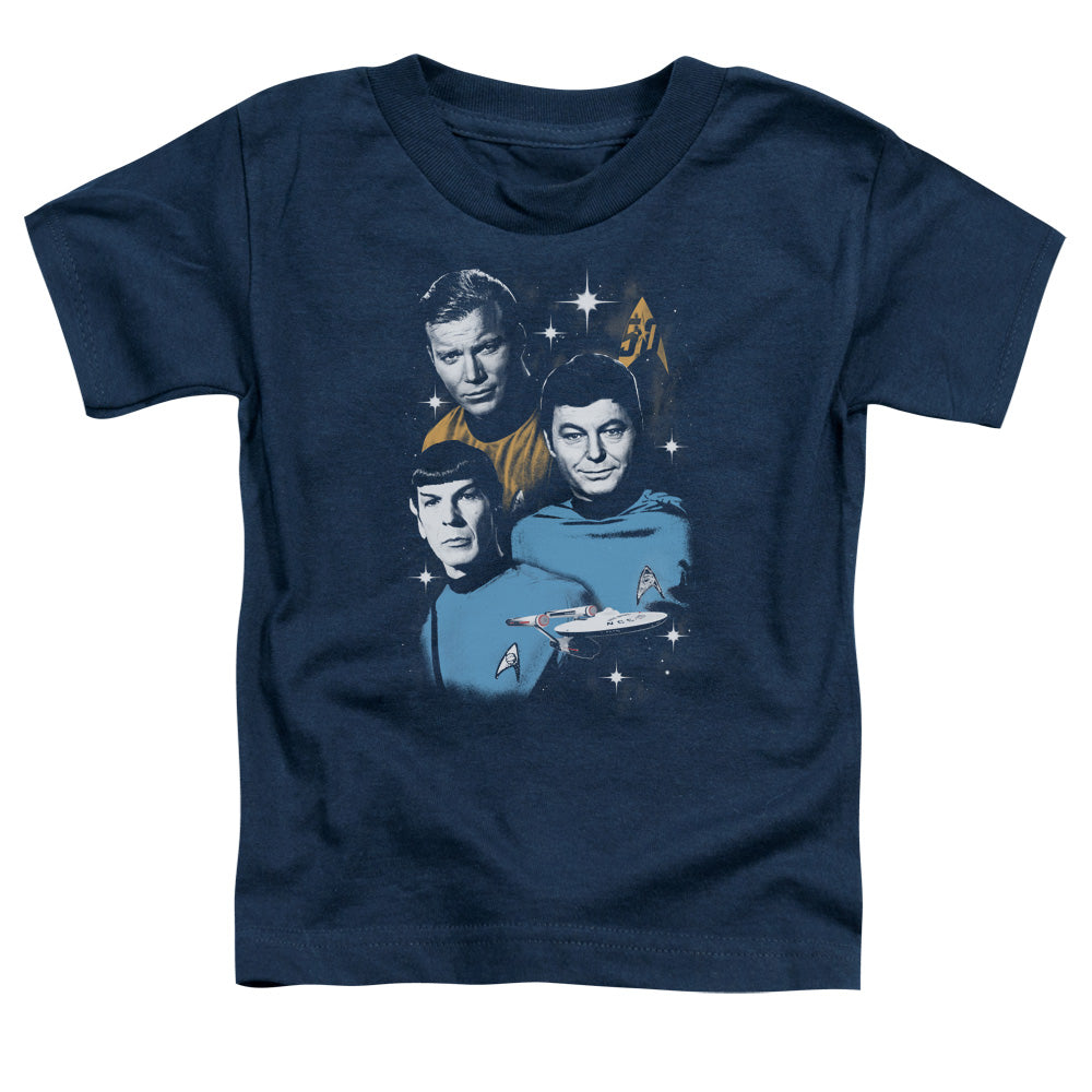 STAR TREK/ALL STAR CREW - S/S TODDLER TEE - NAVY