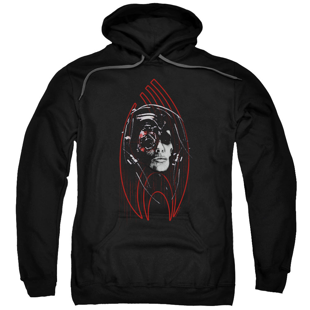 STAR TREK/BORG CONSTRUCT - ADULT PULLOVER HOODIE - BLACK
