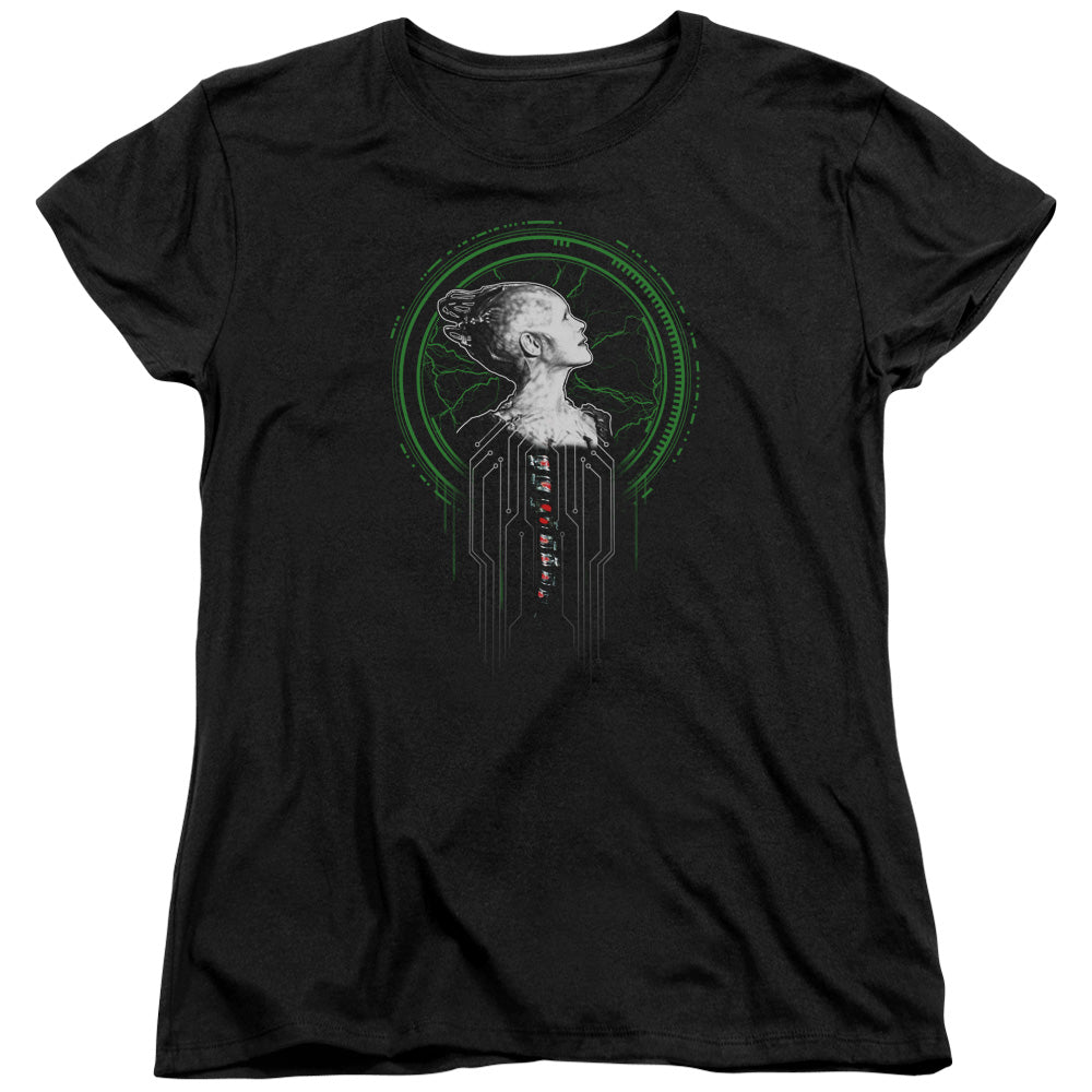 STAR TREK/BORG QUEEN - S/S WOMENS TEE - BLACK