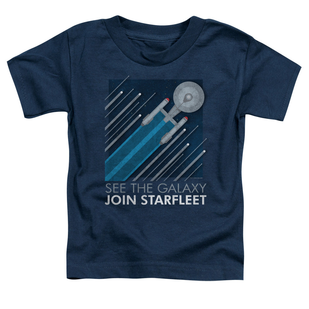 STAR TREK/STARFLEET RECRUITMENT POSTER - S/S TODDLER TEE - NAVY