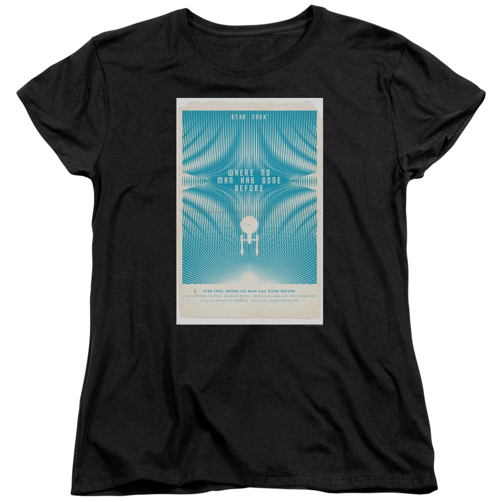 STAR TREK/TOS EPISODE 3 - S/S WOMENS TEE - BLACK