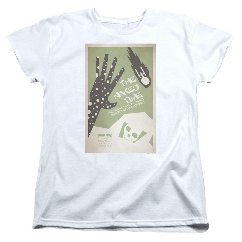 STAR TREK/TOS EPISODE 4 - S/S WOMENS TEE - WHITE