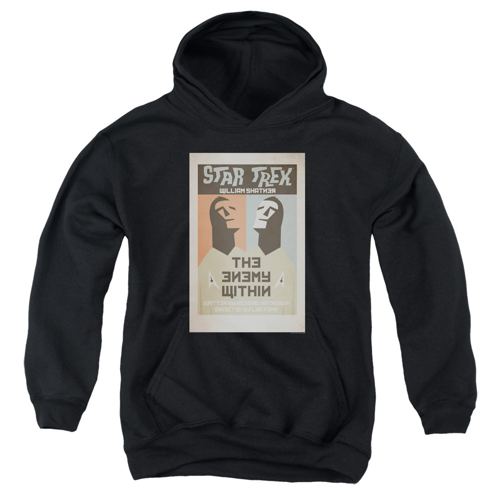 STAR TREK/TOS EPISODE 5 - YOUTH PULLOVER HOODIE - BLACK