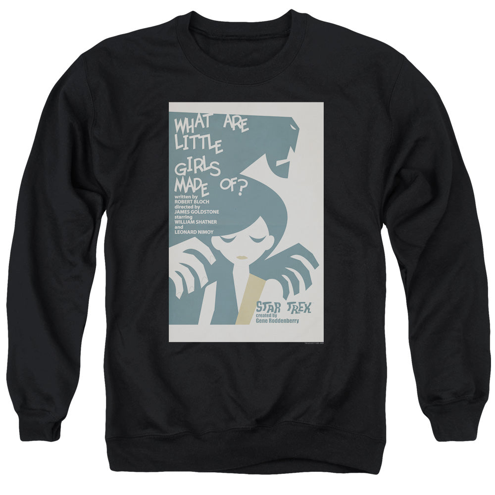 STAR TREK/TOS EPISODE 7 - ADULT CREWNECK SWEATSHIRT - BLACK