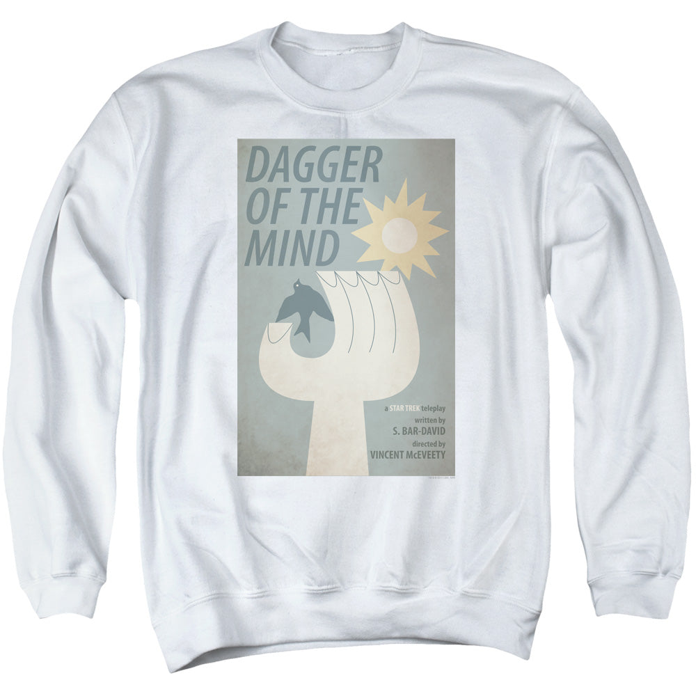 STAR TREK/TOS EPISODE 9 - ADULT CREWNECK SWEATSHIRT - WHITE