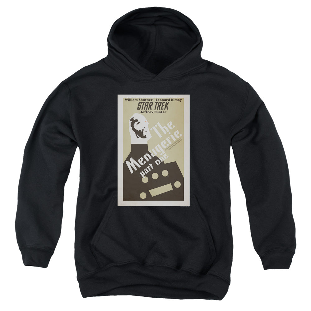 STAR TREK/TOS EPISODE 11 - YOUTH PULLOVER HOODIE - BLACK