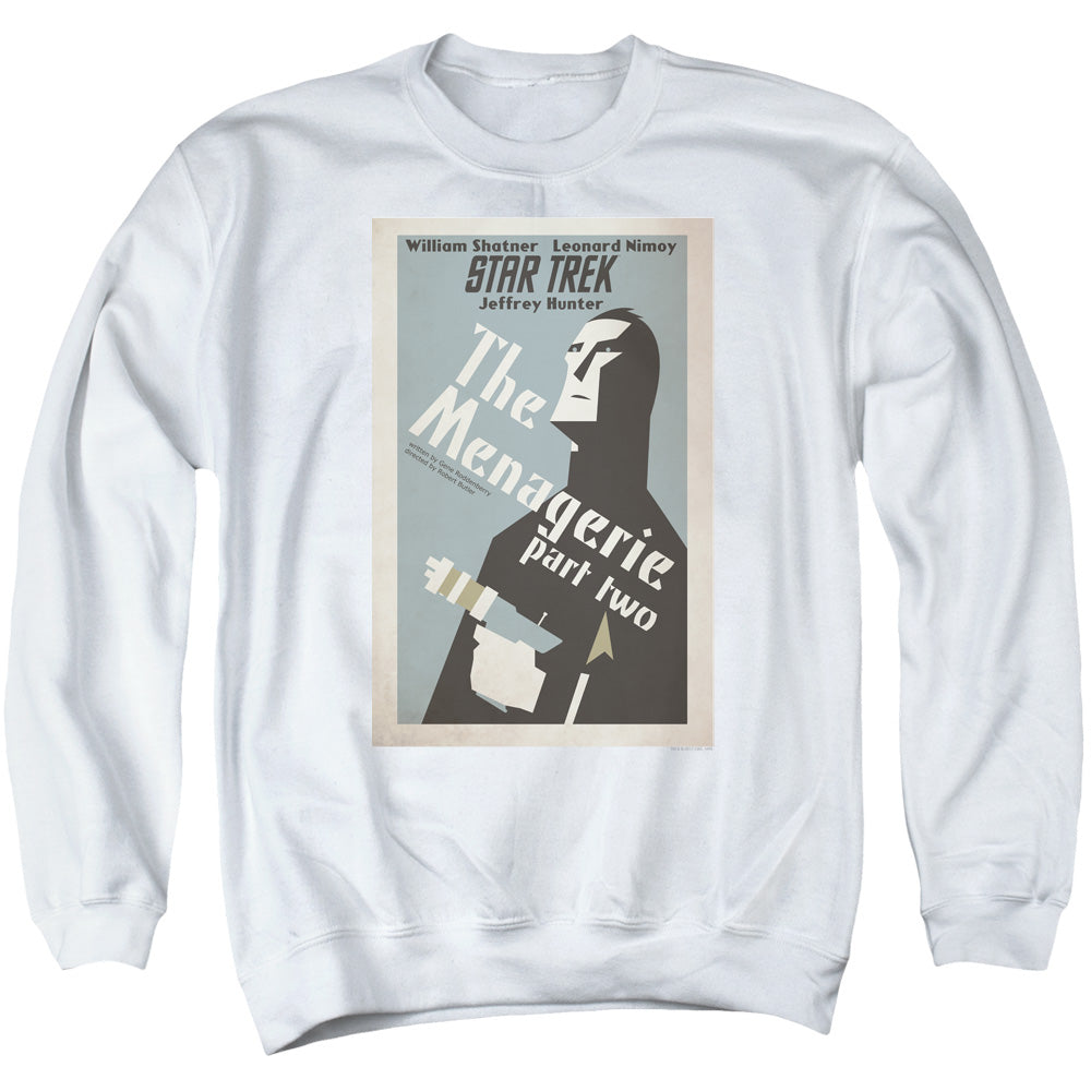 STAR TREK/TOS EPISODE 12 - ADULT CREWNECK SWEATSHIRT - WHITE