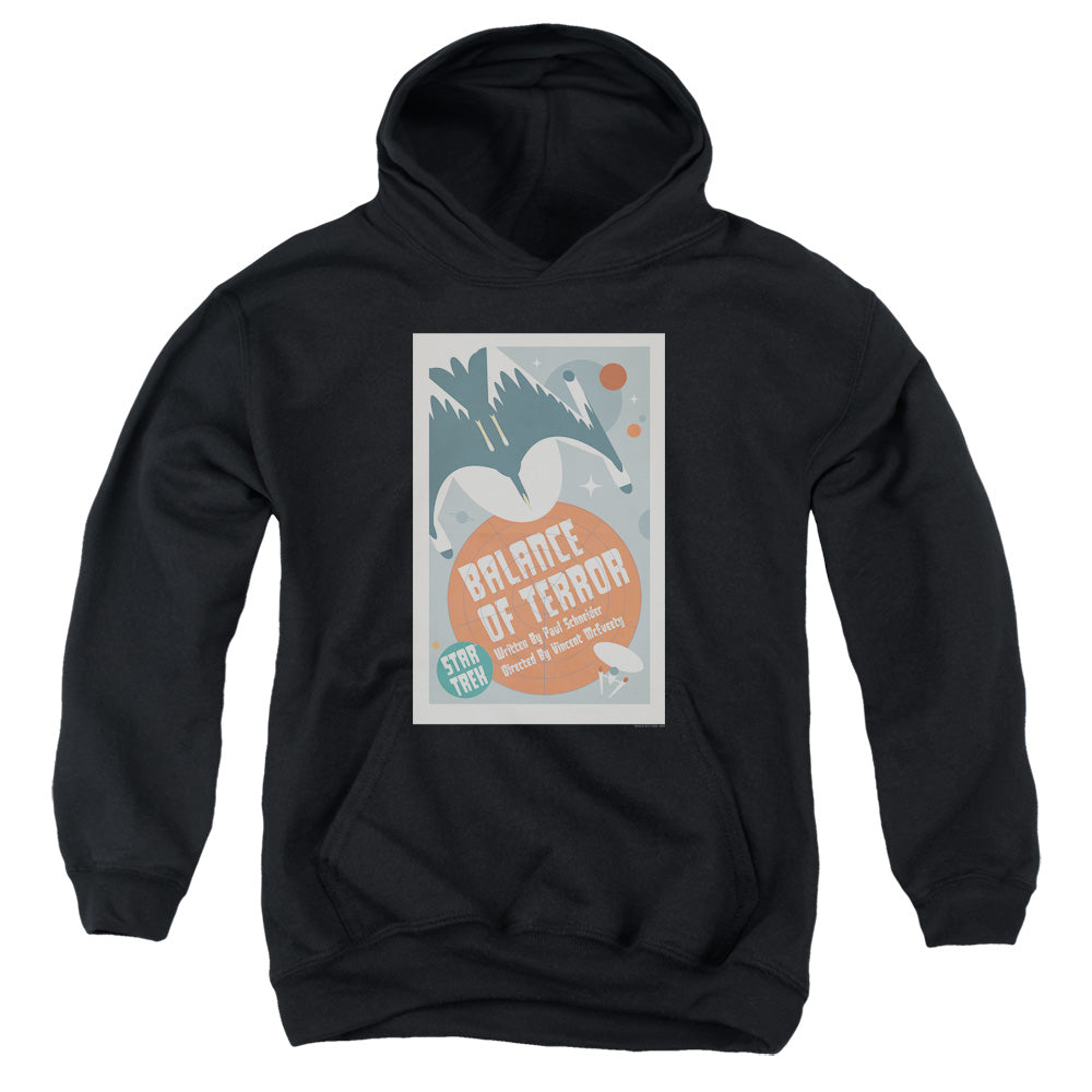 STAR TREK/TOS EPISODE 14 - YOUTH PULLOVER HOODIE - BLACK