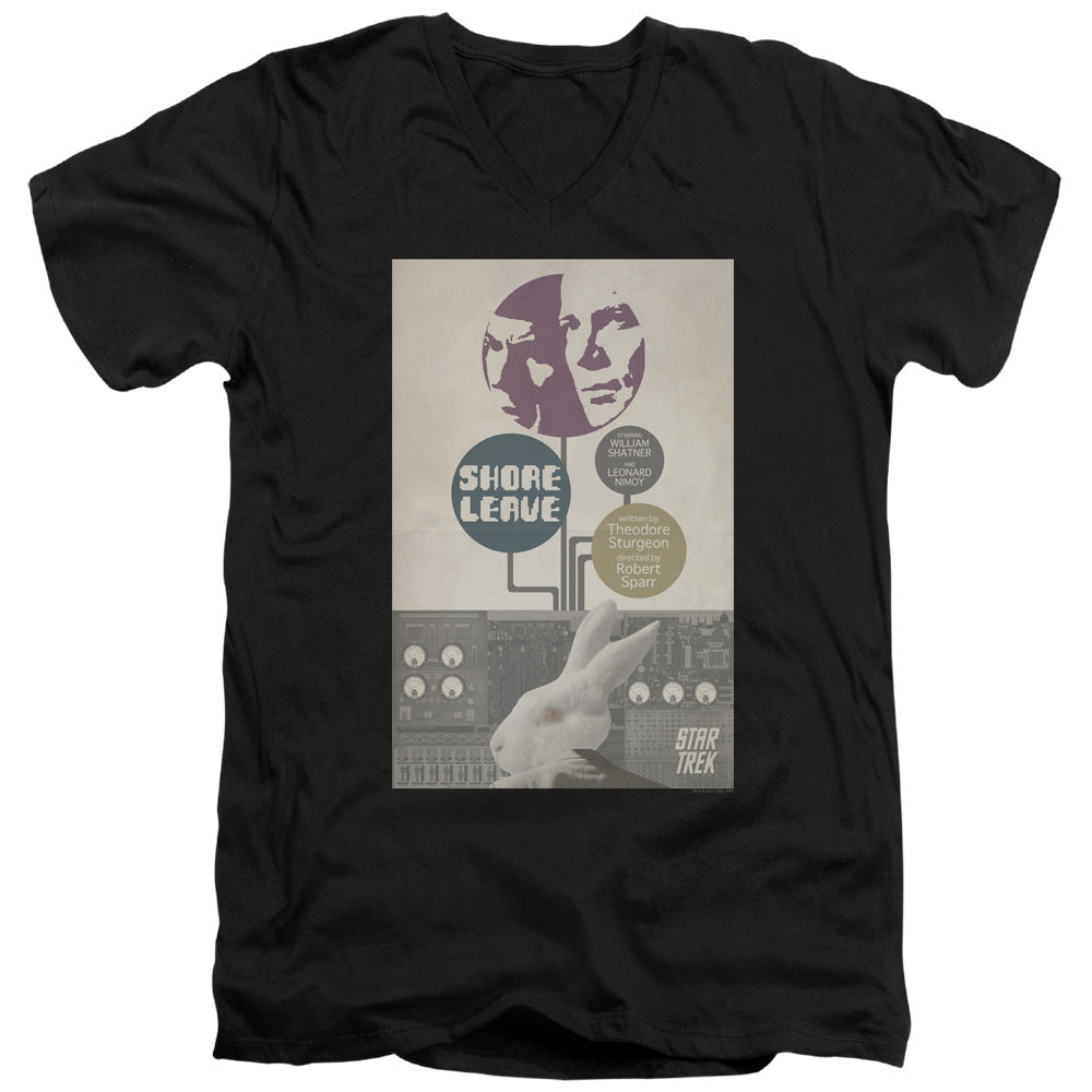 STAR TREK/TOS EPISODE 15 - S/S ADULT V-NECK 30/1 - BLACK