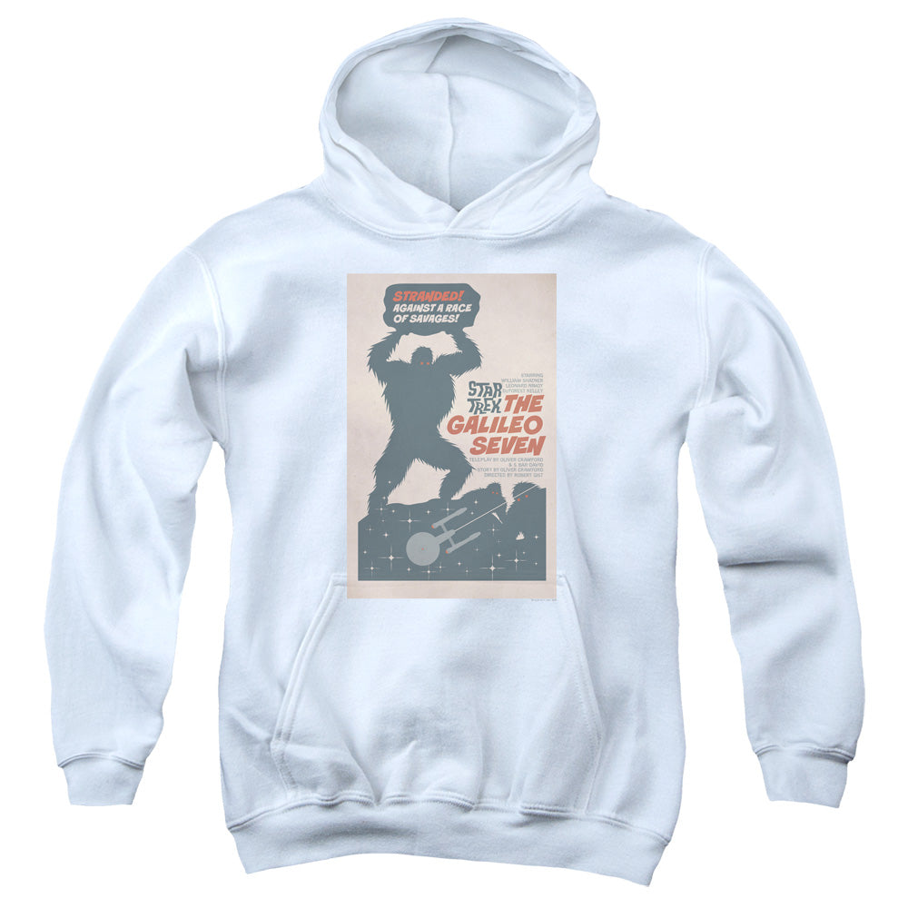 STAR TREK/TOS EPISODE 16 - YOUTH PULLOVER HOODIE - WHITE