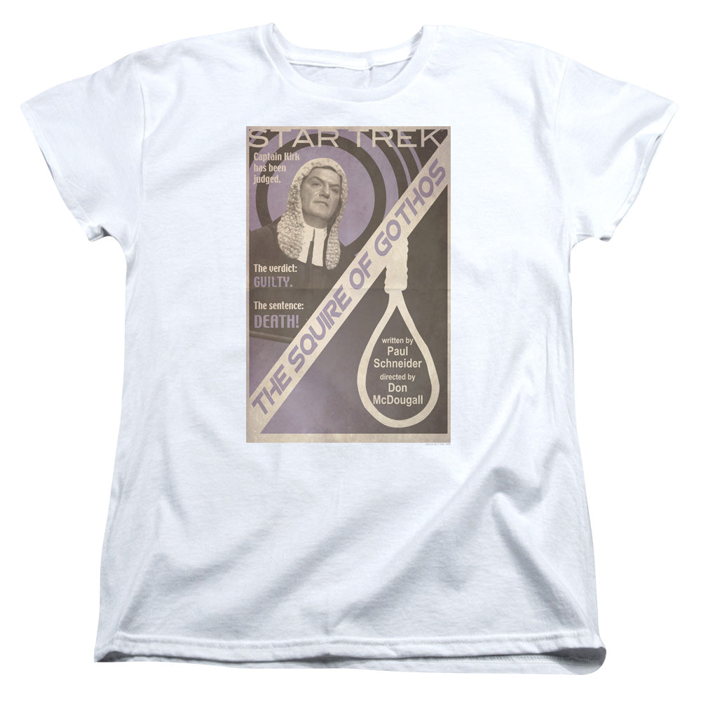 STAR TREK/TOS EPISODE 17 - S/S WOMENS TEE - WHITE