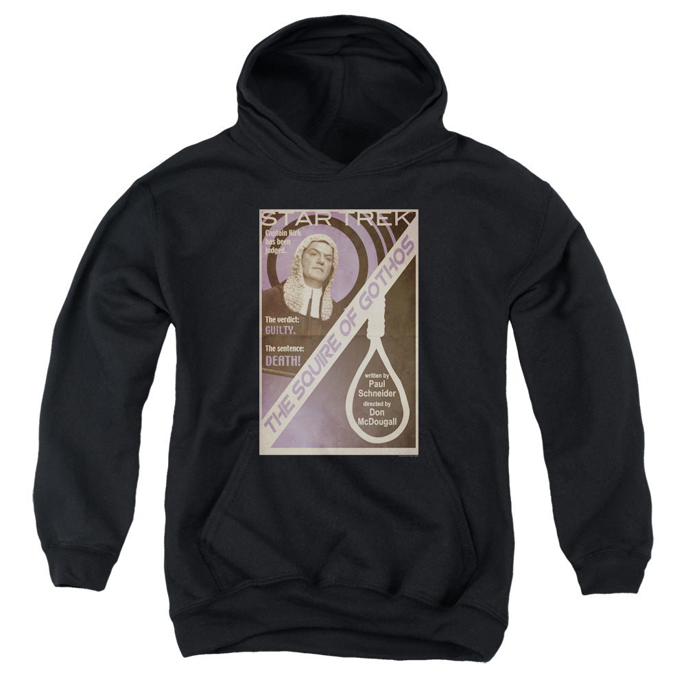 STAR TREK/TOS EPISODE 17 - YOUTH PULLOVER HOODIE - BLACK