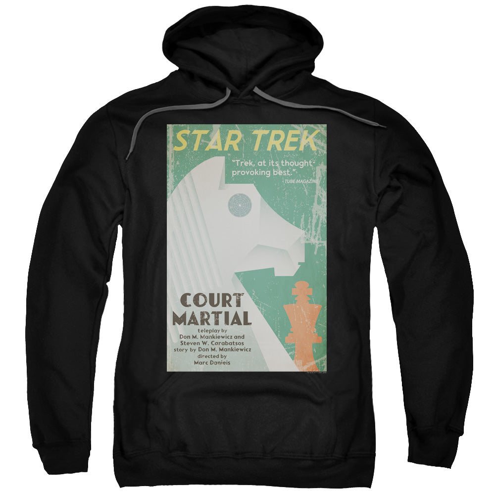 STAR TREK/TOS EPISODE 20 - ADULT PULLOVER HOODIE - BLACK