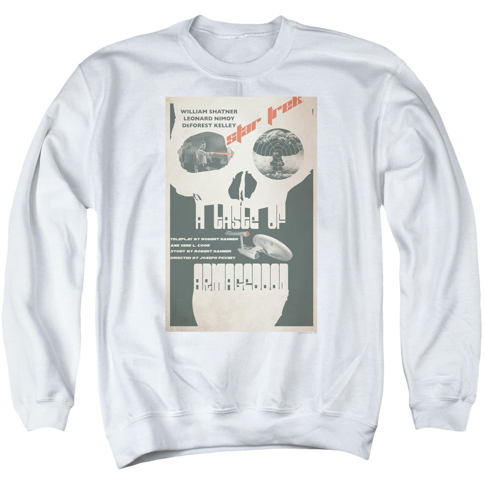 STAR TREK/TOS EPISODE 23 - ADULT CREWNECK SWEATSHIRT - WHITE