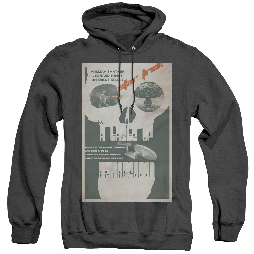 STAR TREK/TOS EPISODE 23 - ADULT HEATHER HOODIE - BLACK