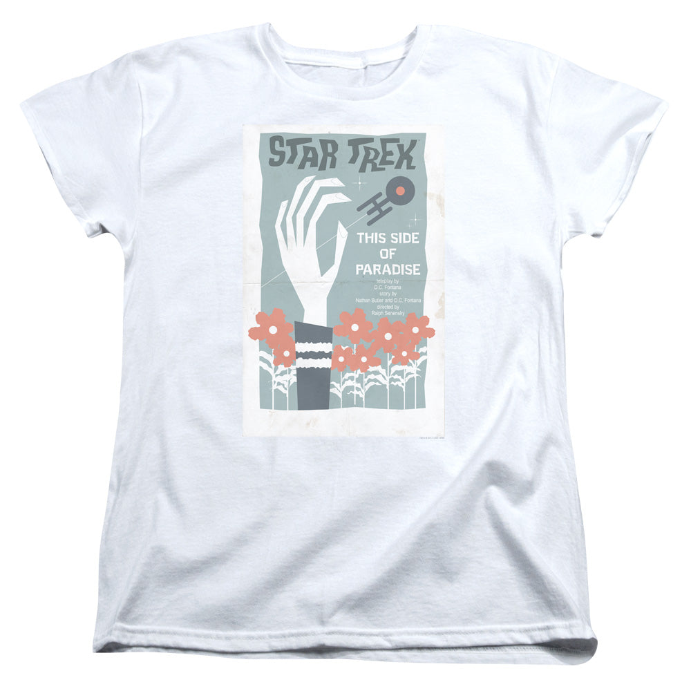 STAR TREK/TOS EPISODE 24 - S/S WOMENS TEE - WHITE