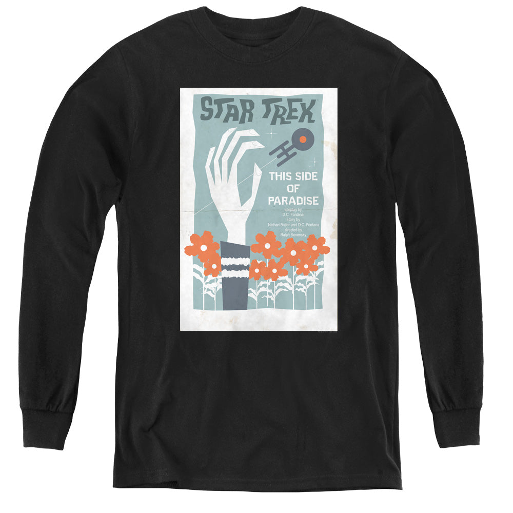 STAR TREK/TOS EPISODE 24 - YOUTH LONG SLEEVE TEE - BLACK